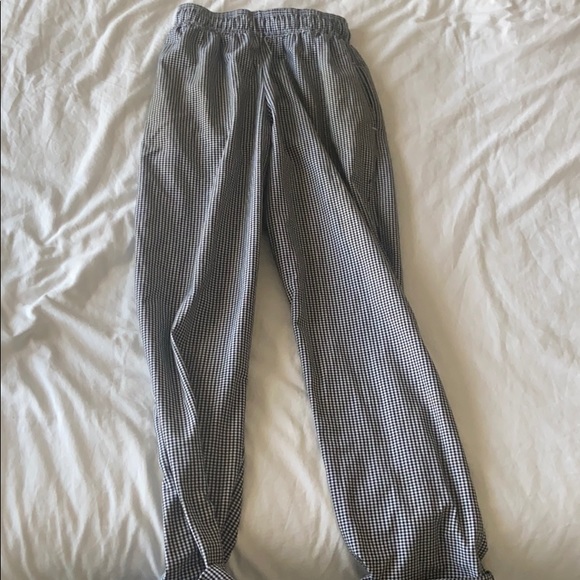 Checked high waisted pants - Picture 1 of 1